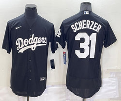 Nike Los Angeles Dodgers #31 Max Scherzer Black Inverted Legend Authentic Stitched MLB Jersey