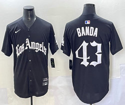 Nike Los Angeles Dodgers #43 Anthony Banda Black 5(V) Joint MLB Jersey