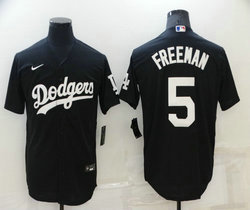 Nike Los Angeles Dodgers #5 Freddie Freeman Black Inverted Legend Authentic Stitched MLB Jersey