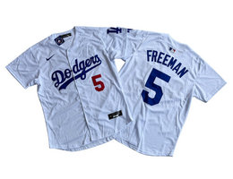 Nike Los Angeles Dodgers #5 Freddie Freeman White Limited MLB Jersey
