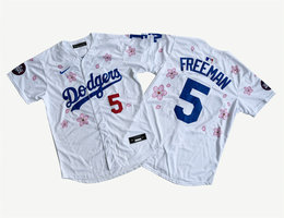 Nike Los Angeles Dodgers #5 Freddie Freeman White Tokyo Series Limited MLB Jersey