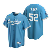 Nike Los Angeles Dodgers #52 Pedro Baez Light Blue 2020 World Series Champions Cooperstown Collection Jersey