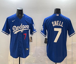 Nike Los Angeles Dodgers #7 Blake Snell Blue Stitched Baseball Jersey