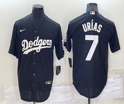 Nike Los Angeles Dodgers #7 Julio Urias Black Inverted Legend Authentic Stitched MLB Jersey