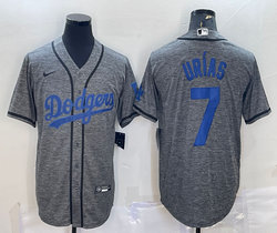 Nike Los Angeles Dodgers #7 Julio Urias Hemp grey Authentic Stitched MLB jersey