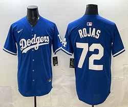Nike Los Angeles Dodgers #72 Miguel Rojas Blue Jersey