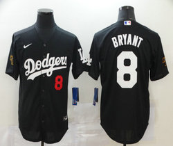 Nike Los Angeles Dodgers #8 Kobe bryant Black Inverted Legend Authentic Stitched MLB jersey