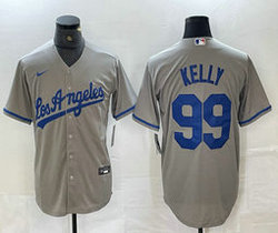 Nike Los Angeles Dodgers #99 Joe Kelly Blue Los Angeles Game Authentic Stitched MLB Jersey