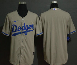 Nike Los Angeles Dodgers #Blank Grey Game Authentic Stitched MLB Jersey