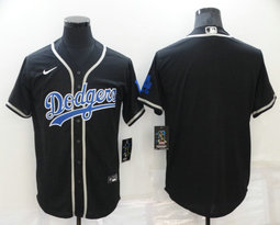 Nike Los Angeles Dodgers Blank Black Game Authentic Stitched MLB Jersey