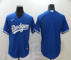 Nike Los Angeles Dodgers Blank Blue Game Authentic Stitched MLB Jersey