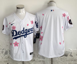 Nike Los Angeles Dodgers Blank White 2025 Tokyo Series Jersey