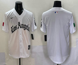 Nike Los Angeles Dodgers Blank White 5(V) Joint MLB Jersey