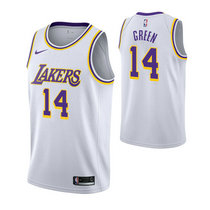 Nike Los Angeles Lakers #14 Danny Green White Game Authentic Stitched NBA Jersey
