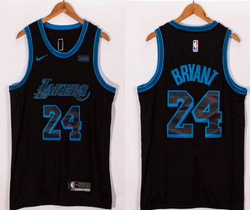Nike Los Angeles Lakers #24 Kobe Bryant 2021 Black City Authentic Stitched NBA Jersey
