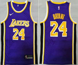 Nike Los Angeles Lakers #24 Kobe Bryant Purple Authentic Stitched NBA Jersey