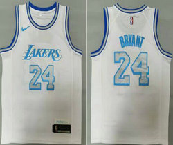 Nike Los Angeles Lakers #24 Kobe Bryant White City Authentic Stitched NBA Jersey
