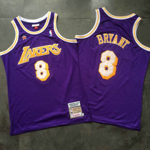 Nike Los Angeles Lakers #8 Kobe Bryant Purple Throwback Memorial Authentic Stitched NBA Jersey