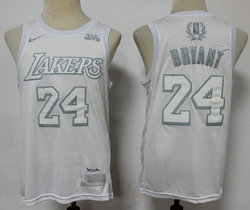 Nike Los Angeles Lakers #8 Kobe Bryant White MVP limited Authentic Stitched NBA jersey