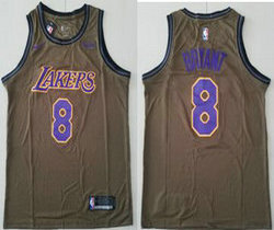 Nike Los Angeles Lakers #8 Kobe Bryant brown NBA Jersey