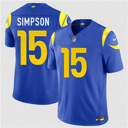 Nike Los Angeles Rams #15 Ty Simpson Royal 2026 Draft Authentic Stitched NFL Jersey