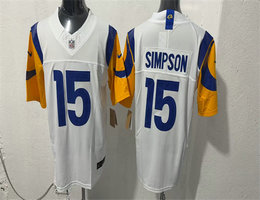 Nike Los Angeles Rams #15 Ty Simpson White 2026 Draft Limited Stitched Football Jersey