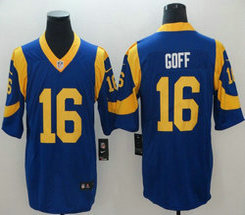 Nike Los Angeles Rams #16 Jared Goff Royal Blue Vapor Untouchable Authentic Stitched NFL Jersey