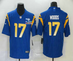 Nike Los Angeles Rams #17 Robert Woods Royal Super Bowl LX 60 Patch Jersey