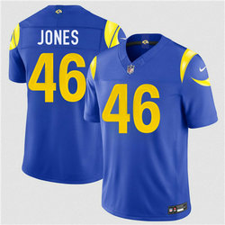 Nike Los Angeles Rams #46 Rohan Jones Royal 2026 Draft Authentic Stitched NFL Jersey