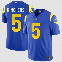 Nike Los Angeles Rams #5 Kamren Kinchens Royal Authentic Stitched NFL Jersey