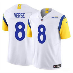 Nike Los Angeles Rams #8 Jared Verse White 2024 Draft F.U.S.E Stitched Football Jersey