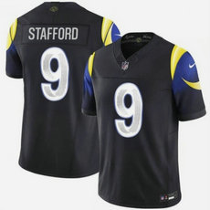 Nike Los Angeles Rams #9 Matthew Stafford 2025 Black Rivalries NFL jersey