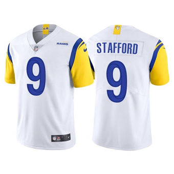 Nike Los Angeles Rams #9 Matthew Stafford White Vapor Untouchable Limited Authentic Stitched NFL Jerseys