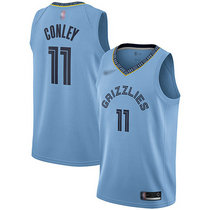 Nike Memphis Grizzlies #11 Mike Conley Lihgt Blue Game Authentic Stitched NBA Jersey