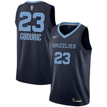 Nike Memphis Grizzlies #23 Marko Guduric Navy Blue Game Authentic Stitched NBA Jersey