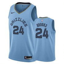 Nike Memphis Grizzlies #24 Dillon Brooks Lihgt Blue Game Authentic Stitched NBA Jersey