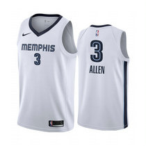 Nike Memphis Grizzlies #3 Grayson Allen White Game Authentic Stitched NBA Jersey