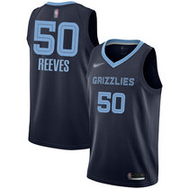 Nike Memphis Grizzlies #50 Bryant Reeves Navy Blue Game Authentic Stitched NBA Jersey
