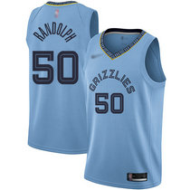 Nike Memphis Grizzlies #50 Zach Randolph Lihgt Blue Game Authentic Stitched NBA Jersey
