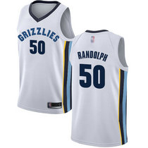 Nike Memphis Grizzlies #50 Zach Randolph White Game Authentic Stitched NBA Jersey