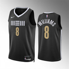 Nike Memphis Grizzlies #8 Ziaire Williams 2024 Black City Stitched NBA Jersey
