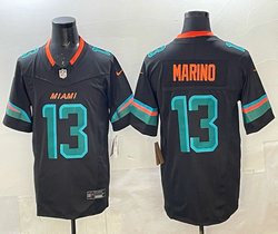 Nike Miami Dolphins #13 Dan Marino Black Rivalries Authentic Stitched NFL Jersey