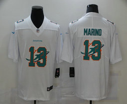 Nike Miami Dolphins #13 Dan Marino White Shadow Authentic Stitched NFL Jerseys