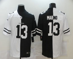 Nike Miami Dolphins #13 Dan Marino White and Black Authentic stitched NFL jersey