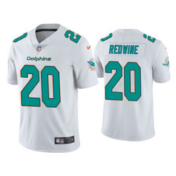 Nike Miami Dolphins #20 Sheldrick Redwine White Vapor Untouchable Authentic Stitched NFL Jersey