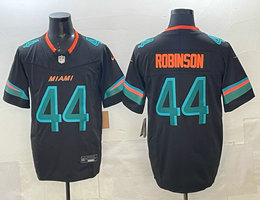 Nike Miami Dolphins #44 Chop Robinson Black Rivalries Authentic Stitched NFL Jersey