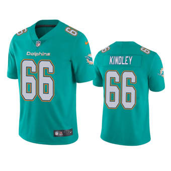 Nike Miami Dolphins #66 Solomon Kindley Aqua Green Vapor Untouchable Authentic Stitched NFL Jersey