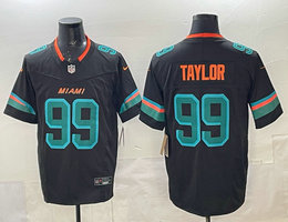 Nike Miami Dolphins #99 Jason Taylor Black Rivalries Authentic Stitched NFL Jersey