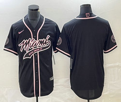 Nike Miami Dolphins Blank Black Joint adults Authentic Stitched baseball jersey