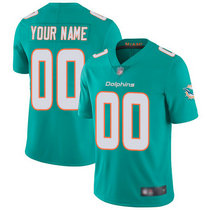 Nike Miami Dolphins Customized Aqua Green Limited Vapor Untouchable Authentic Stitched NFL Jerseys
